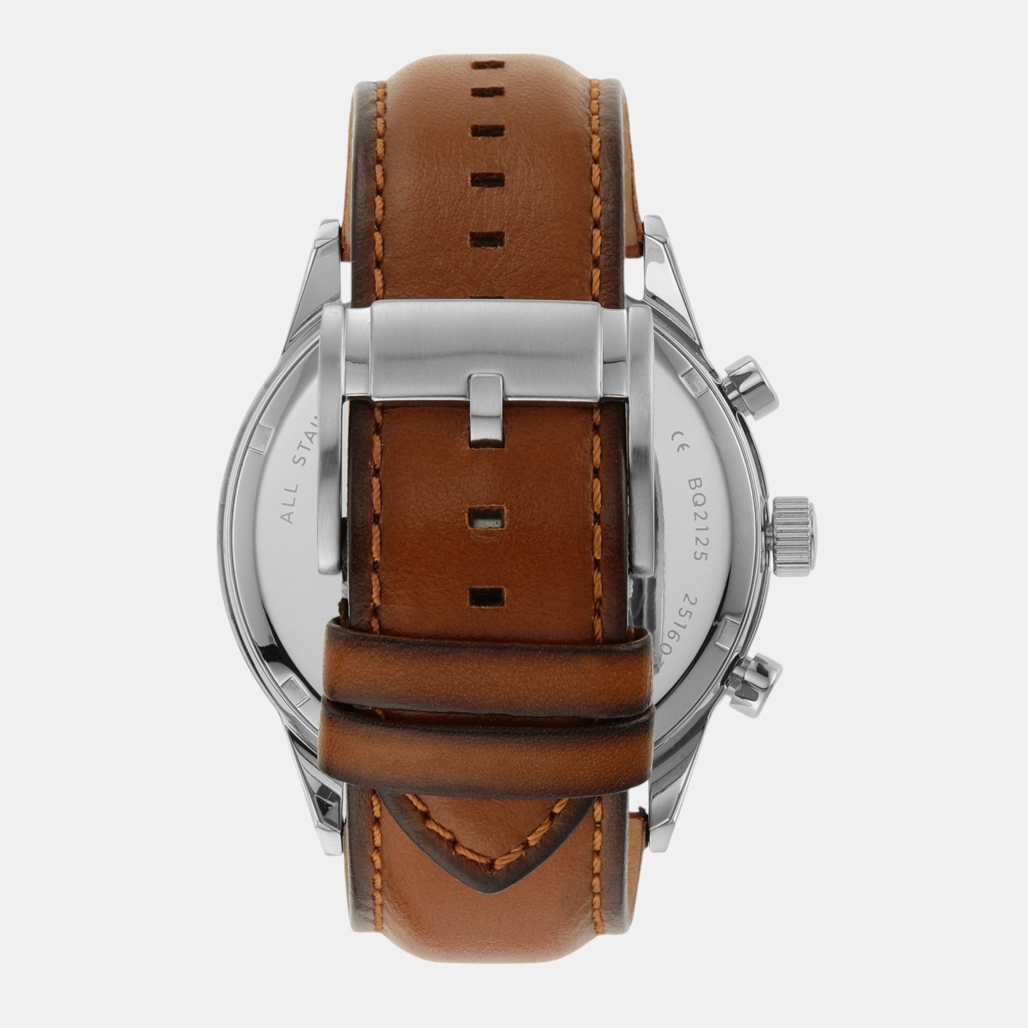 Flynn Men Quartz Blue Dial Chronograph Leather Watch BQ2125