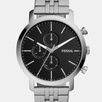 Men Quartz Black Dial Chronograph Stainless Steel Watch BQ2328IE
