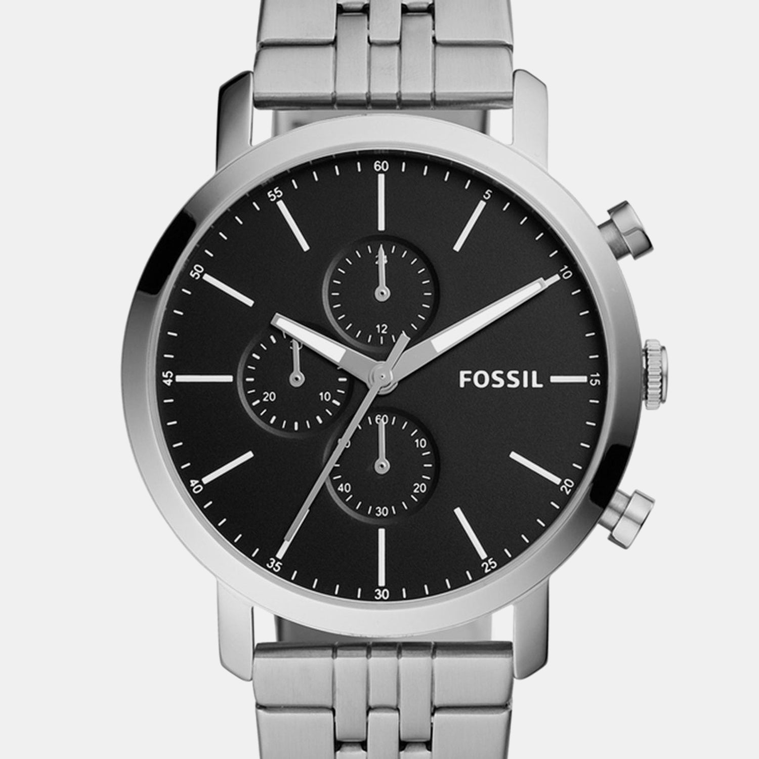 Men Quartz Black Dial Chronograph Stainless Steel Watch BQ2328IE