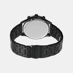 Luther Men Quartz Black Dial Chronograph Stainless Steel Watch BQ2330