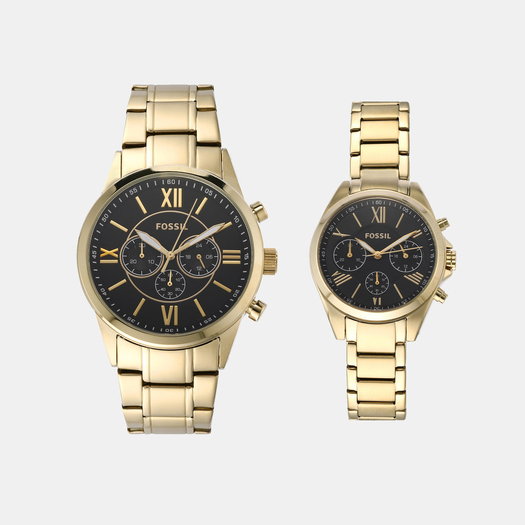 Fossil Round Black Chronograph watch