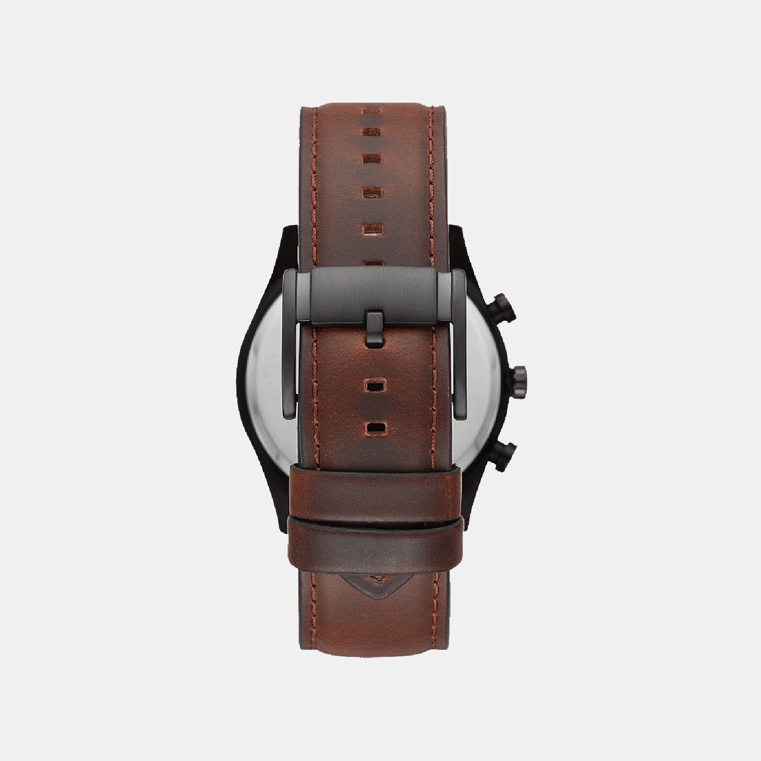 Sullivan Men Quartz Black Dial Multi-Function Leather Watch BQ2457