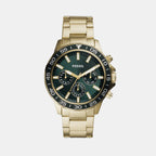 Fossil Round Green Chronograph watch