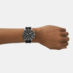 Bannon Men Quartz Black Dial Multi-Function Silicone Watch BQ2494