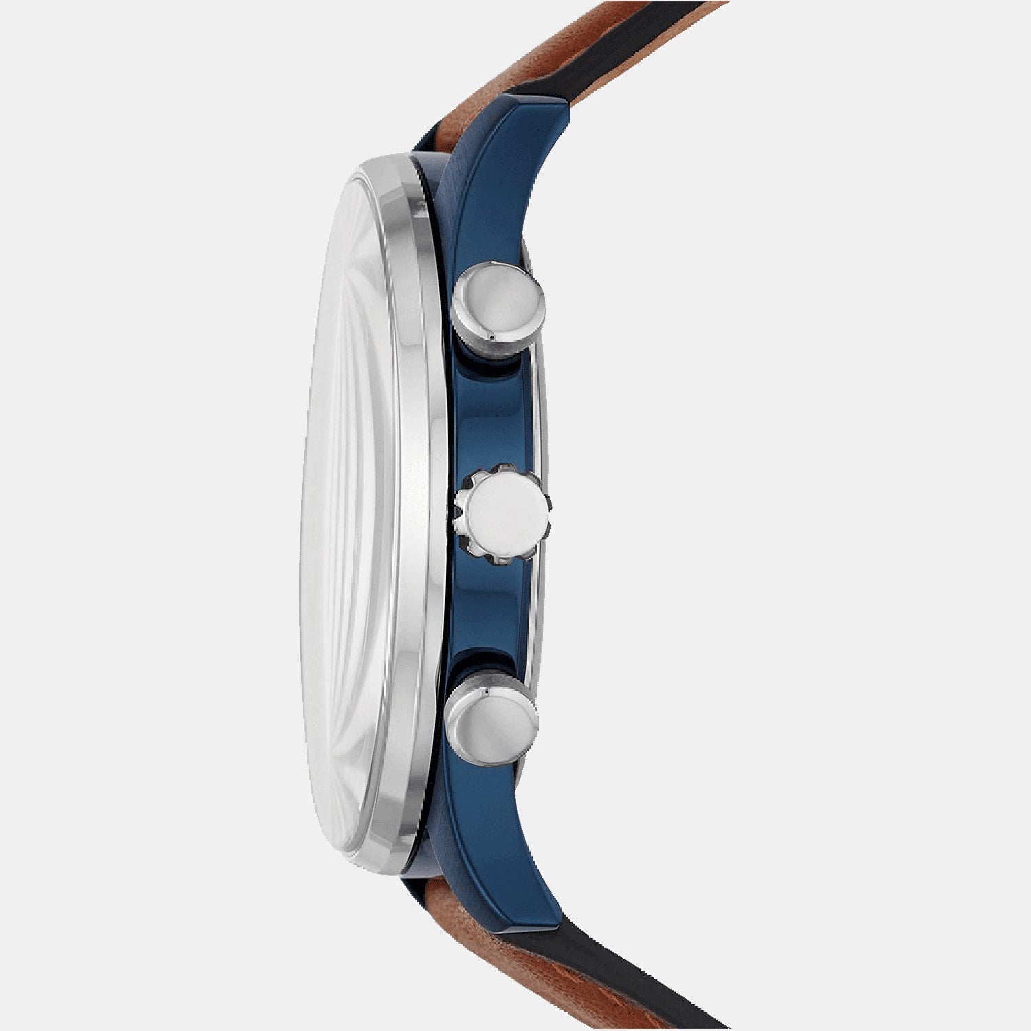 Sullivan Men Quartz Blue Dial Multi-Function Leather Watch BQ2512