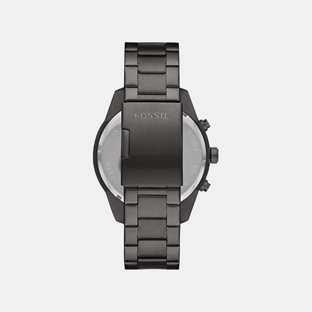 Brox Men Quartz Grey Dial Multi-Function Stainless Steel Watch BQ2533