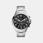 Yorke Men Quartz Black Dial Chronograph Stainless Steel Watch BQ2541