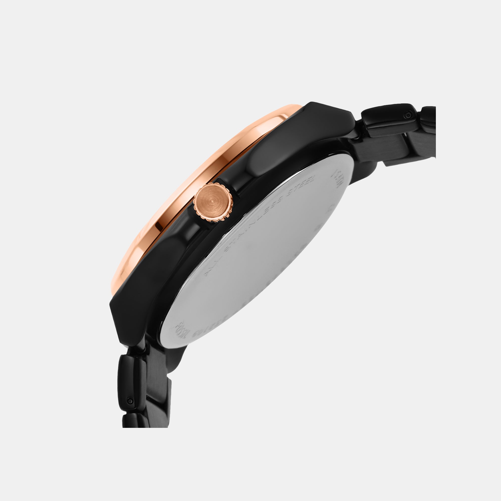 Fossil Couple Round Black watch