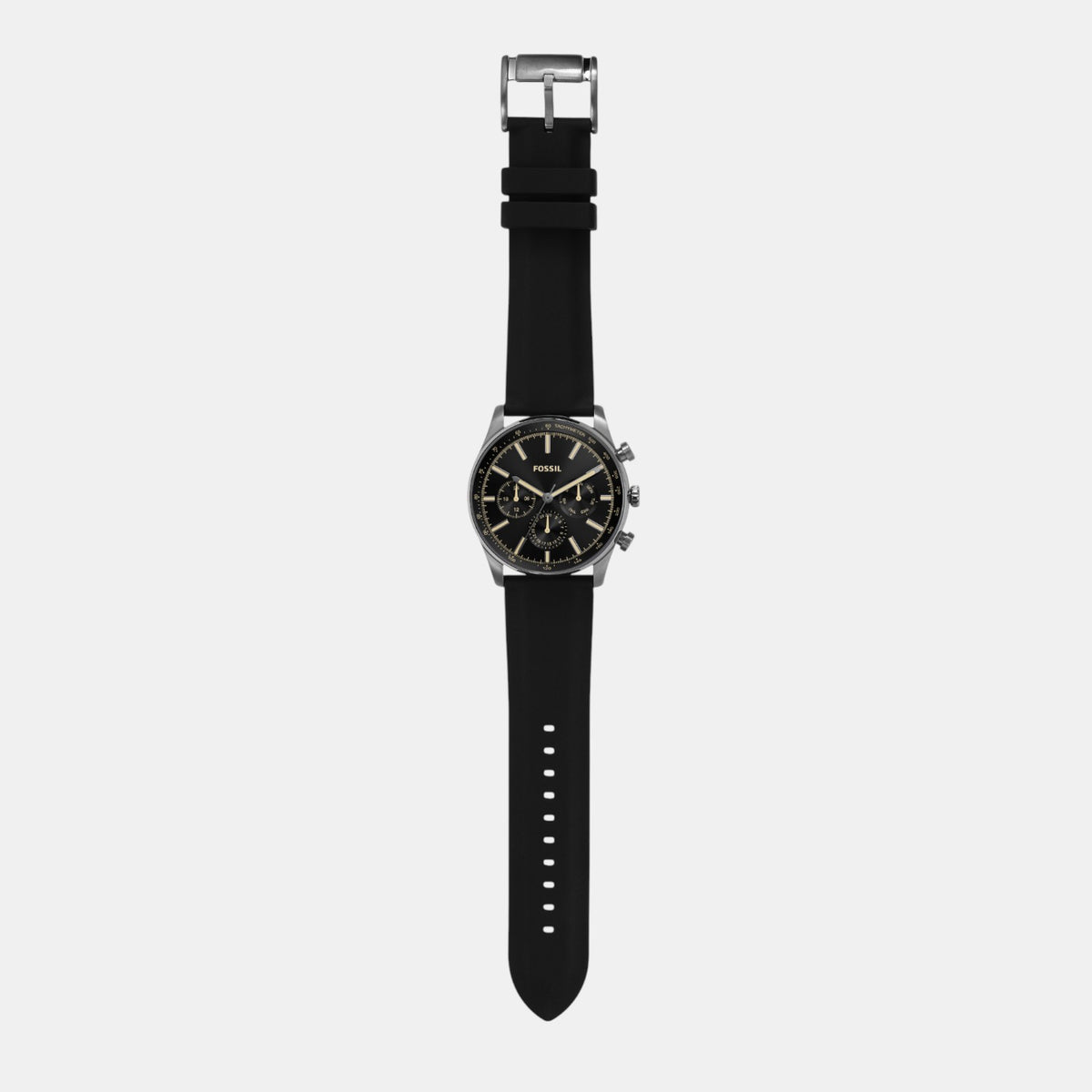 Sullivan Men Quartz Black Dial Chronograph Silicone Watch BQ2746