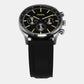 Sullivan Men Quartz Black Dial Chronograph Silicone Watch BQ2746