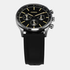 Sullivan Men Quartz Black Dial Chronograph Silicone Watch BQ2746