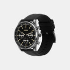 Sullivan Men Quartz Black Dial Chronograph Silicone Watch BQ2746