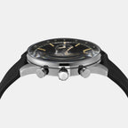 Sullivan Men Quartz Black Dial Chronograph Silicone Watch BQ2746