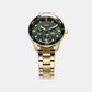 Couple Quartz Green Dial Multi-Function Stainless Steel Watch BQ2754SET