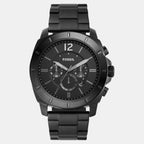 Privateer Men Quartz Black Dial Chronograph Stainless Steel Watch BQ2759