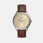 Fenmore Men Quartz Cream Dial Analog Leather Watch BQ2865