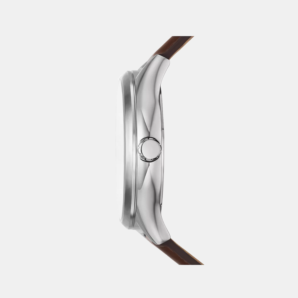 Fenmore Men Quartz Cream Dial Analog Leather Watch BQ2865