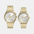 Fenmore Couple Quartz Silver Dial Multi-Function Stainless Steel Watch BQ2899SET