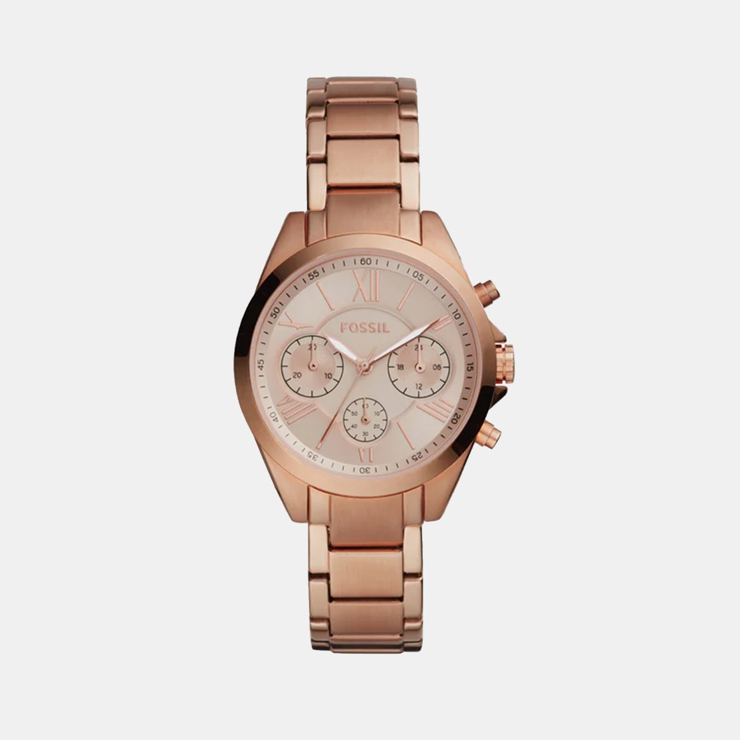 Fossil Round Rose Gold Chronograph watch