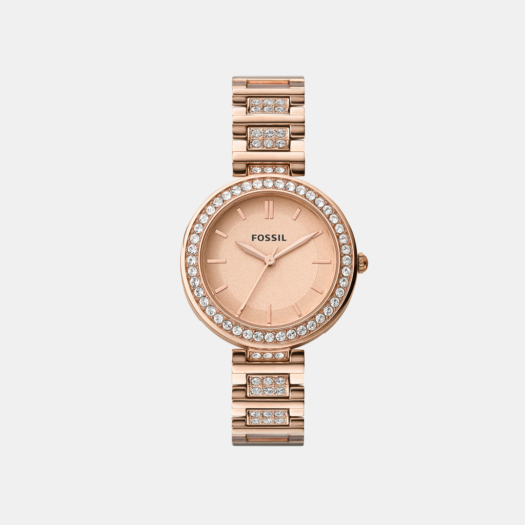 Fossil Round Rose Gold Analog watch