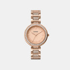 Fossil Round Rose Gold Analog watch