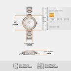 Karli Women Quartz White Mother Of Pearl Dial Analog Stainless Steel Watch BQ3337