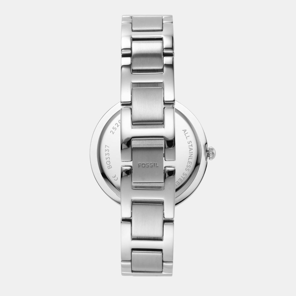 Karli Women Quartz White Mother Of Pearl Dial Analog Stainless Steel Watch BQ3337