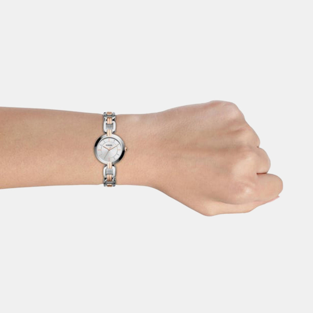 Kerrigan Women Quartz Silver Dial Analog Stainless Steel Watch BQ3341