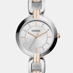 Kerrigan Women Quartz Silver Dial Analog Stainless Steel Watch BQ3341
