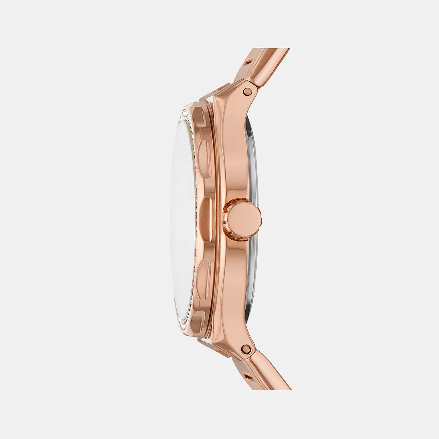 Fossil Eevie Women Quartz Rose Gold Dial Multi-Function Stainless