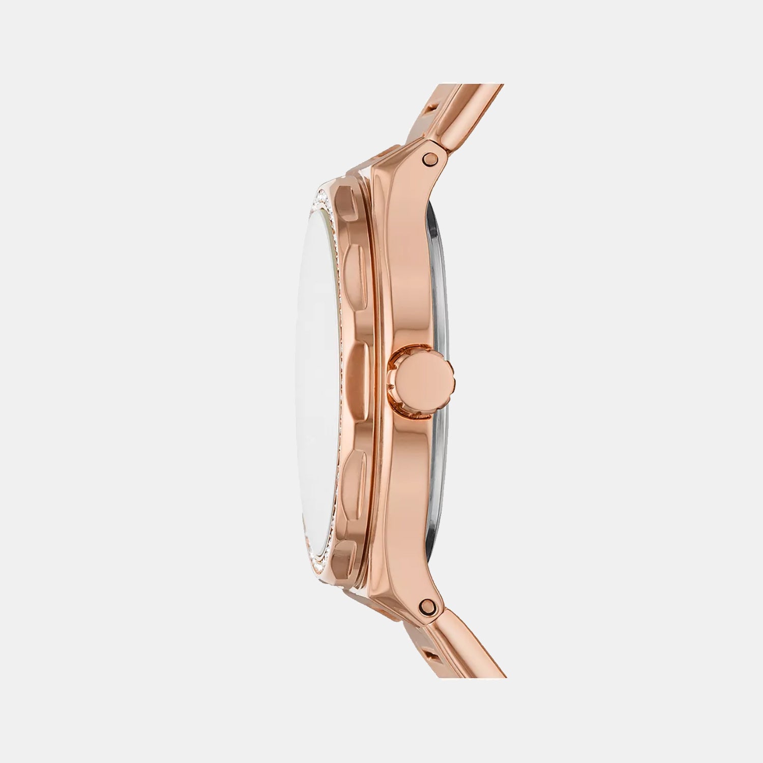 Eevie Women Quartz Rose Gold Dial Multi-Function Stainless Steel Watch  BQ3721