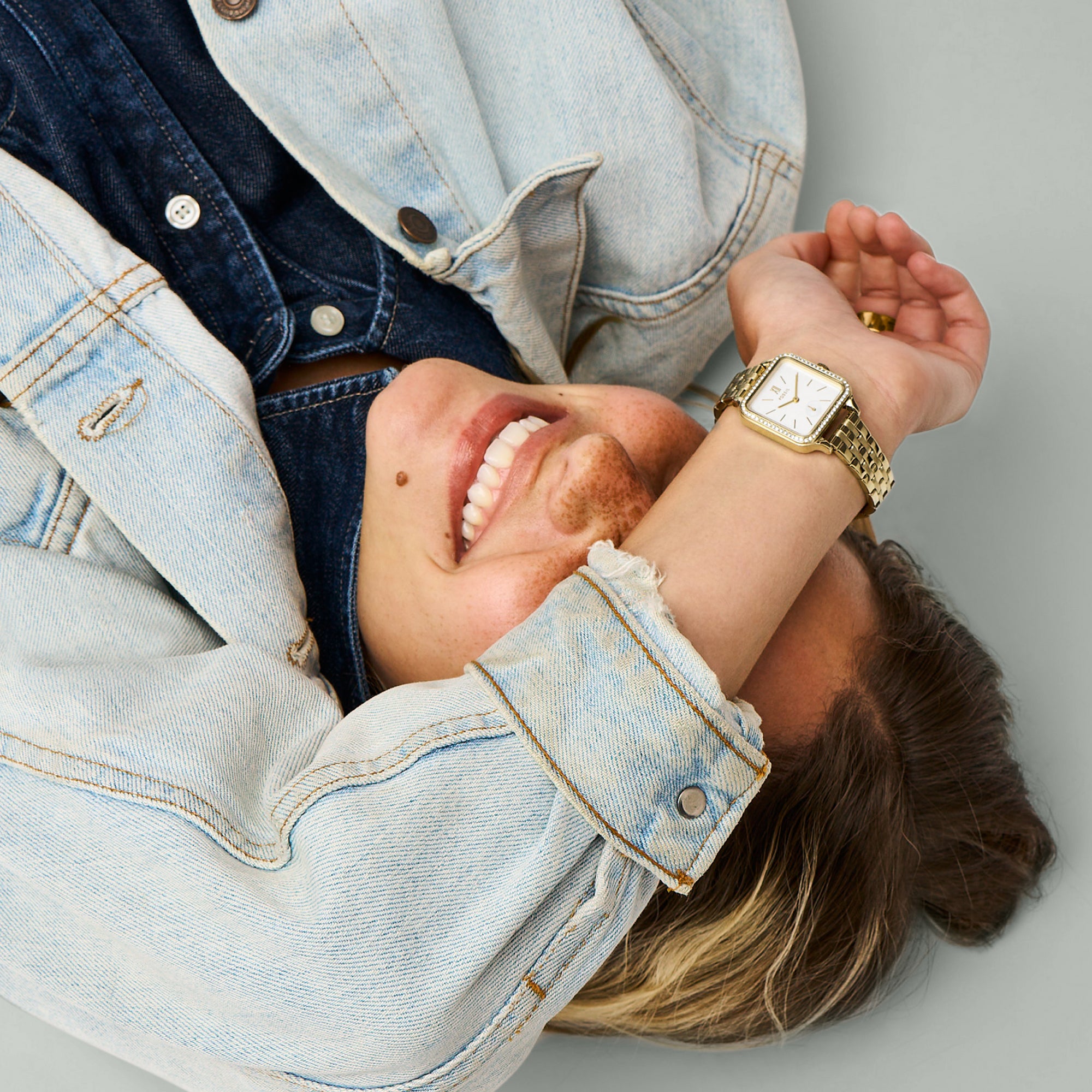 Fossil Stainless Steel Square watch