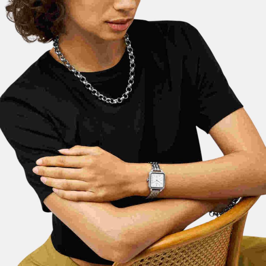 Colleen Women Quartz White Dial Analog Stainless Steel Watch BQ3981