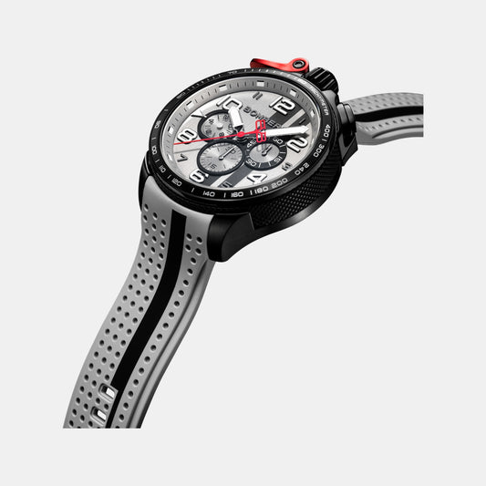 Racing Legacy Men Quartz Grey Dial Chronograph Silicone Watch BS45CHPBA.059-14.12
