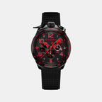 Racing Legacy Men Quartz Black Dial Chronograph Silicone Watch BS45CHPBA.059-17.12
