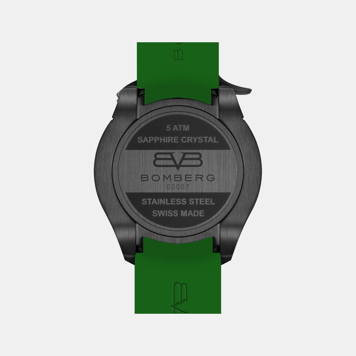 Racing Muscle Men Quartz Green Dial Chronograph Silicone Watch BS45CHPBA.059-24.12