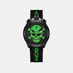 Heritage Men Quartz Green Dial Analog Silicone Watch BS45CHPBA.072-1.12