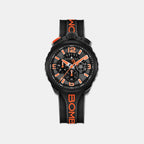 Heritage Men Quartz Grey Dial Chronograph Silicone Watch BS45CHPBA.064-6.12