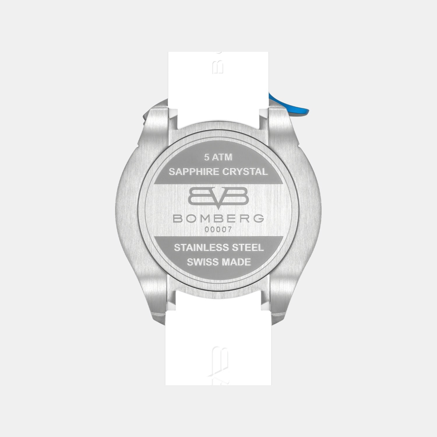 Racing Carbon Men Quartz White Dial Chronograph Silicone Watch BS45CHSP.059-20.12