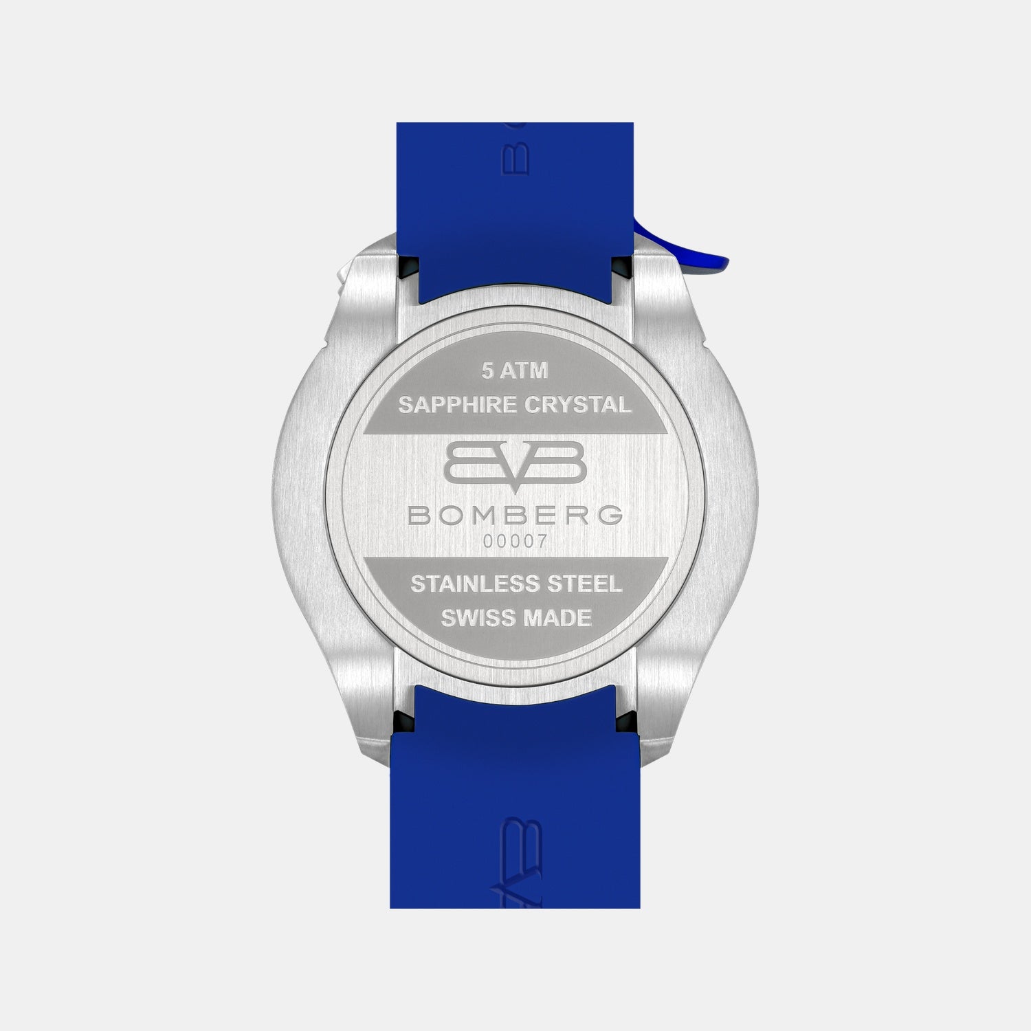 Racing Muscle Men Quartz Blue Dial Chronograph Silicone Watch BS45CHSP.059-21.12