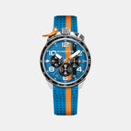 Racing Muscle Men Quartz Blue Dial Chronograph Silicone Watch BS45CHSP.059-22.12
