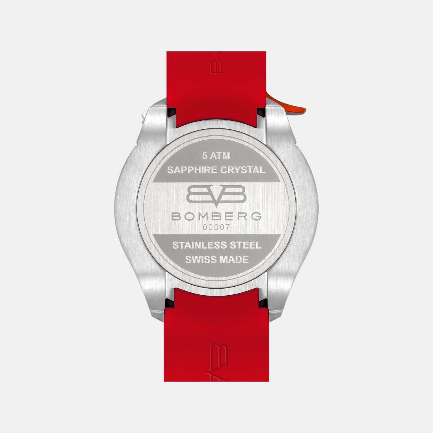 Racing Muscle Men Quartz Red Dial Chronograph Silicone Watch BS45CHSP.059-23.12