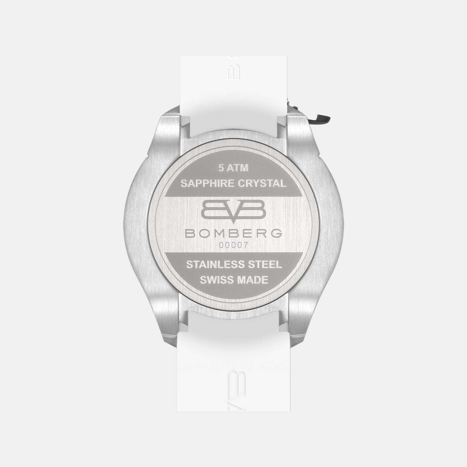 Racing Carbon Men Quartz White Dial Chronograph Silicone Watch BS45CHSP.059-30.12