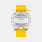 Racing Carbon Men Quartz Yellow Dial Chronograph Silicone Watch BS45CHSP.059-33.12