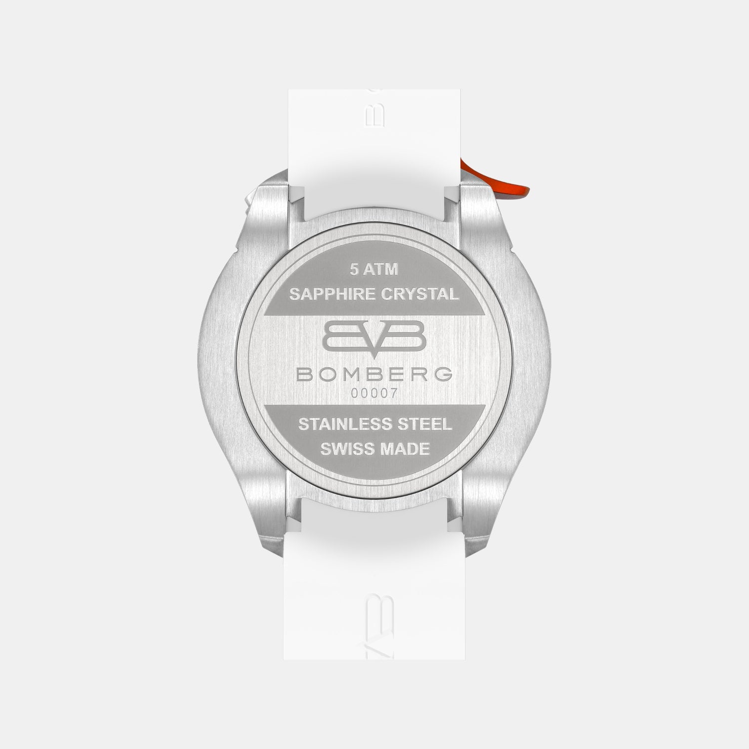 Racing Carbon Men Quartz White Dial Chronograph Silicone Watch BS45CHSP.059-4.2.12