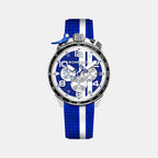 Racing Muscle Men Quartz Blue Dial Chronograph Silicone Watch BS45CHSP.059-21.12