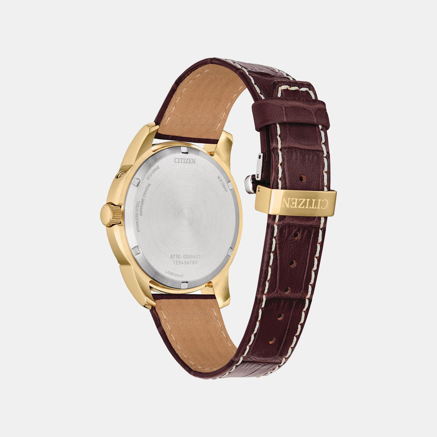 Classic Dream Men Quartz Ivory Dial Analog Leather Watch BU0082-06P