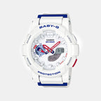 Women Quartz White Dial Analog Resin Watch BX056