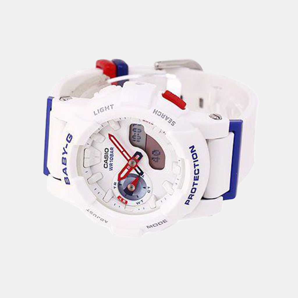 Women Quartz White Dial Analog Resin Watch BX056