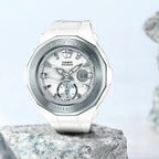 Baby-G Women Quartz White Dial Analog Resin Watch BX059